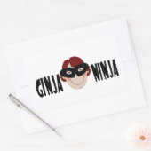 Ginger Ninja Rechthoekige Sticker (Envelop)
