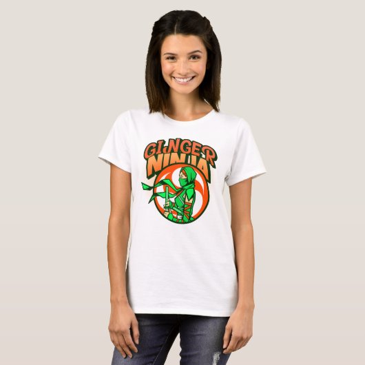 Ginger Ninja Vrouw T-shirt (Voorkant volledig)