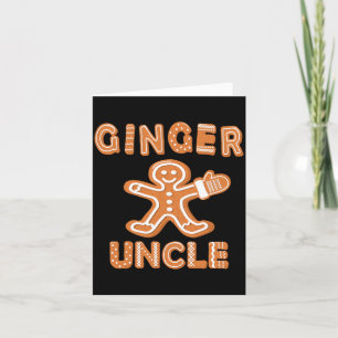 Ginger Oom Gebruleerde Gemberkoek Familie Matchend Kaart