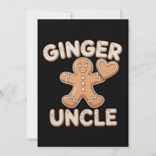 Ginger Oom Gemberkoek Kerstmis Kerstmis Familie Kaart