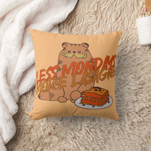 Ginger Perzische Kat Lasagne Kussen (Deken)