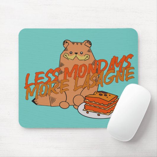 Ginger Perzische kat lasagne Muismat (Met muis)