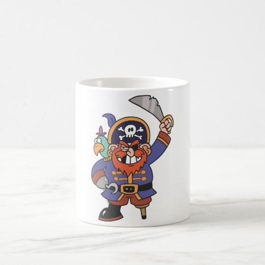 Ginger pirate met Parrot Koffiemok (Center)
