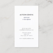 Ginger potten aardewerk elegante interieur designe visitekaartje (Achterkant)