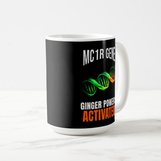 Ginger Powers Activated DNA Mutant Funny Redhead Koffiemok (Voorkant rechts)