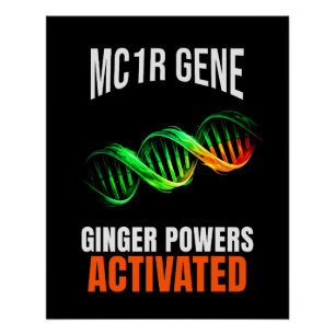 Ginger Powers Geactiveerde DNA Mutant Grappige Ros Perfect Poster
