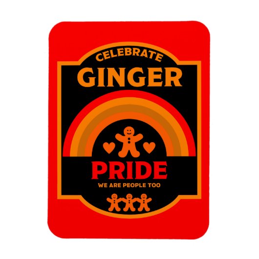 Ginger Pride Dag Maand Evenementen Magneet (Verticaal)
