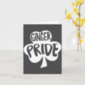 Ginger Pride Funny St Patricks Day Shirt Irish  Kaart (Gele Bloem)