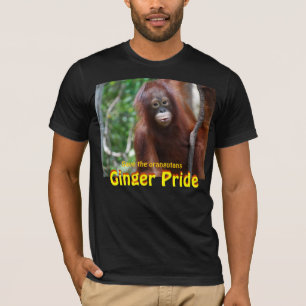 Ginger Pride Orangutan Wildlife Style T-shirt
