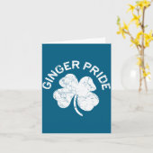 Ginger Pride Shirt Irish Men Women St Patricks Day Kaart (Gele Bloem)