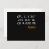 Ginger Red Hair Redhead Freckles Gift Briefkaart (Voorkant / Achterkant)