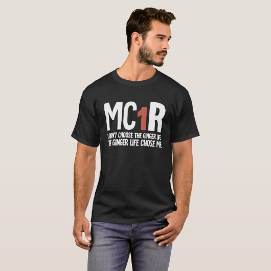 Ginger Redhead MC1R T-shirt (Voorkant volledig)