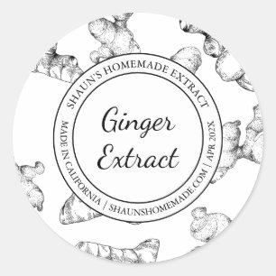 Ginger Root Extract Schets Modern label