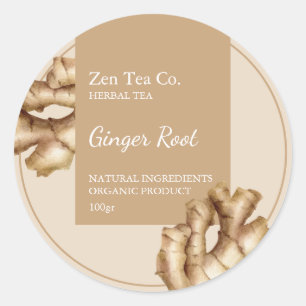 Ginger Root Kruidenthee Zakelijk Label