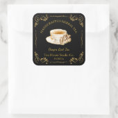  Ginger Root Tea Square Label (Tas)