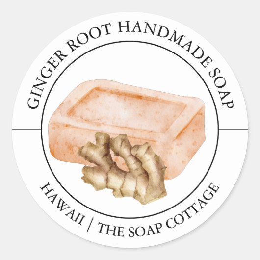 Ginger Root Zeep Label (Voorkant)