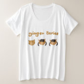 Ginger Series Grote Maat T-shirt (Design voorkant)