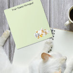 Ginger Sinaasappel Cat Funny Toilet Papier Notitieblok<br><div class="desc">Een schattige oranje en witte gemberkat ligt tussen het wc-papier. De gemberkat heeft gespeeld met een rolletje onlosmakelijk met toiletpapier en twee gele rubberen eendjes. Stilte is goud,  tenzij je een kat hebt</div>