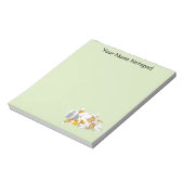 Ginger Sinaasappel Cat Funny Toilet Papier Notitieblok (Linkerzijde)