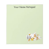 Ginger Sinaasappel Cat Funny Toilet Papier Notitieblok (Voorkant)
