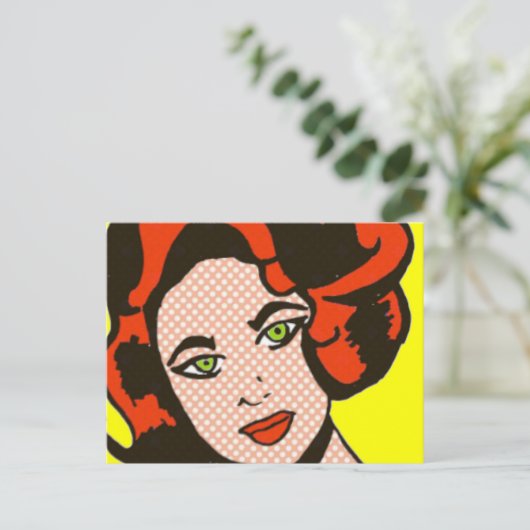 Ginger Snap Comic Book Briefkaart (Staand voorkant)