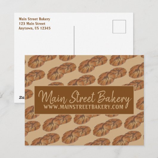 Ginger Snap Cookies Foodie Bakery Pastry Chef Briefkaart (Voorkant / Achterkant)