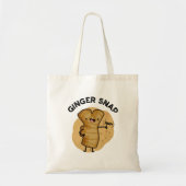 Ginger Snap Funny Food Herb Spice Pun Tote Bag (Voorkant)