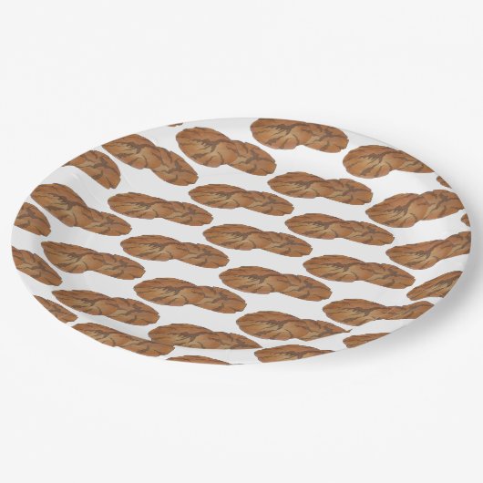 Ginger Snaps Gingersnap Biscuit Ginger Nut Cookies Papieren Bordje (Gekanteld)