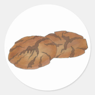 Ginger Snaps Gingersnap Biscuit Ginger Nut Cookies Ronde Sticker