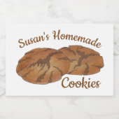 Ginger Snaps Gingersnap Biscuit Ginger Nut Cookies Voedselcontainer Etiket (Enkel label)