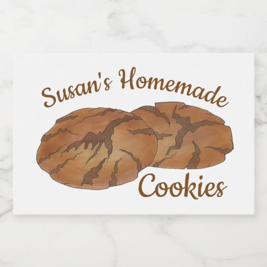 Ginger Snaps Gingersnap Biscuit Ginger Nut Cookies Voedselcontainer Etiket (Enkel label)