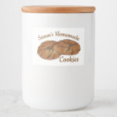 Ginger Snaps Gingersnap Biscuit Ginger Nut Cookies Voedselcontainer Etiket (Voorkant)