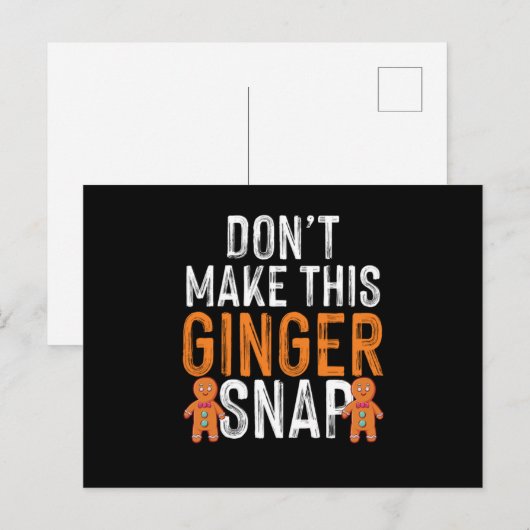 Ginger Snaps Red Hair Redhead Freckles Gi Briefkaart (Voorkant / Achterkant)