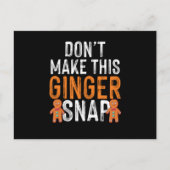 Ginger Snaps Red Hair Redhead Freckles Gi Briefkaart (Voorkant)