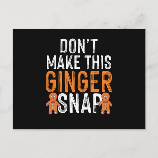 Ginger Snaps Red Hair Redhead Freckles Gi Briefkaart (Voorkant)