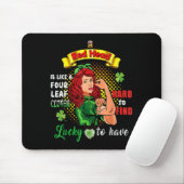 Ginger St Patrick Day Irish Women Lucky Redhead Sh Muismat (Met muis)