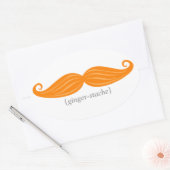 Ginger-Stache Ovale Sticker (Envelop)