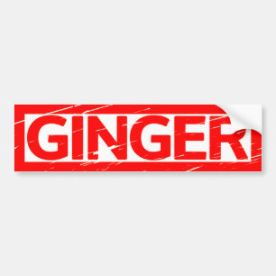 Ginger Stamp Bumpersticker