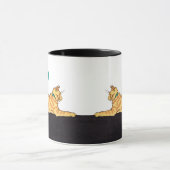 Ginger Striped Cat MEOW Mok (Midden)