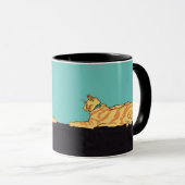 Ginger Striped Cat Mok (Voorkant rechts)