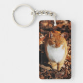 Ginger Tabby Cat Sleutelhanger (Voorkant)