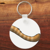 Ginger Tabby Cat Tail Sleutelhanger (Voorkant)