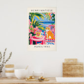 Ginger Tabby Kat Kunstprint Matisse Stijl Koffie Poster (Keuken)