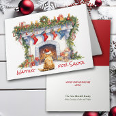 Ginger Tabby Kattenhaard Kerst Kaart