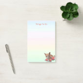 Ginger Tabby Poes Kat op Pastelkleuren Post-it® Notes (Kantoor)
