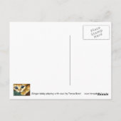 Ginger tabby's spelen met wol briefkaart (Achterkant)