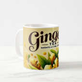 Ginger Tea Design AI-kunst Koffiemok (Voorkant links)