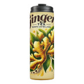 Ginger Tea Design AI-kunst Thermosbeker (Voorkant)