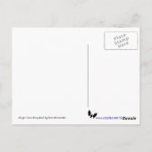 Ginger Toon Kat Boo! Briefkaart (Achterkant)