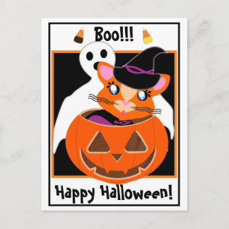 Ginger Toon Kat Boo! Briefkaart